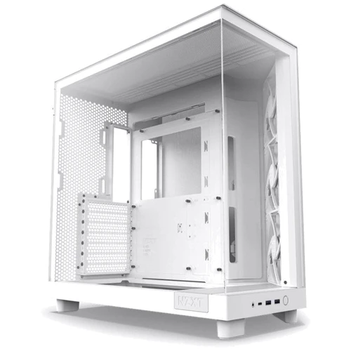 Корпус NZXT H6 Flow All White (CC-H61FW-01): Форм-фактор материнской платы ATX / Micro-ATX / Mini-ITX