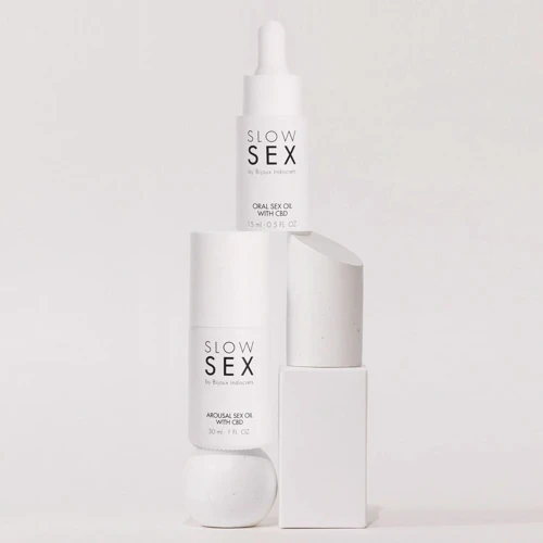 Возбуждающее масло Bijoux Indiscrets SLOW SEX Arousal Sex Oil CBD