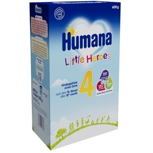 Сухая молочная смесь Humana 4 Маленькие Герои от 18 мес. 600 г: Тип Смеси молочные