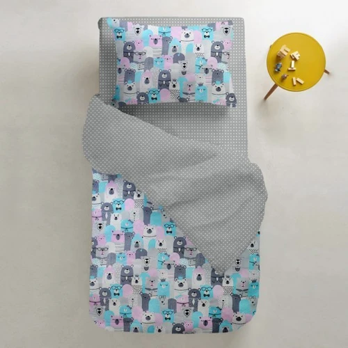 Набор простыней Cosas Drop green/Drop grey white 120x60 см (4822052023891)