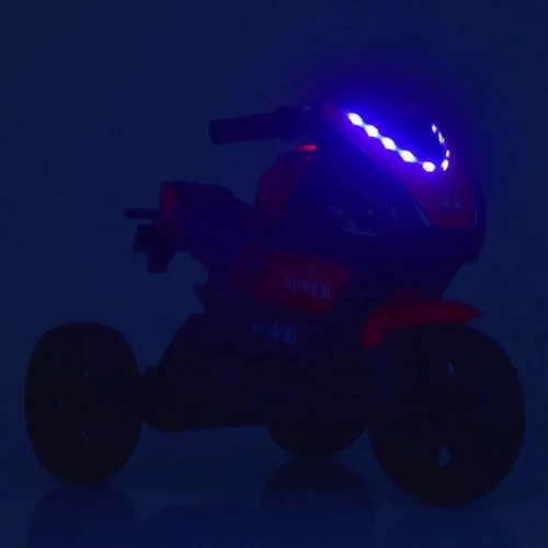 Дитячий електромотоцикл 3 колісний Bambi Racer Yamaha рожевий (M 4135EL-8): Матеріал коліс EVA