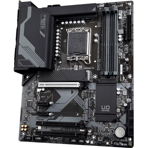 Gigabyte Z790 D DDR4: Роз'єми на задній панелі S/PDIF (Оптический), HDMI, Ethernet RJ-45, DisplayPort, USB Type-C, USB 3.2 Gen 2, USB 3.2 Gen 1, USB 2.0