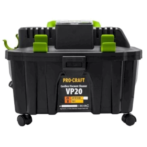 Аккумуляторный строительный пылесос Procraft VP20