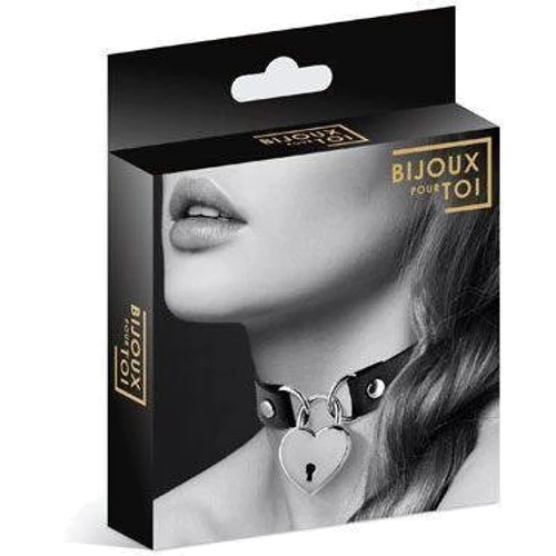 Чокер Bijoux Pour Toi - HEART LOCK Black