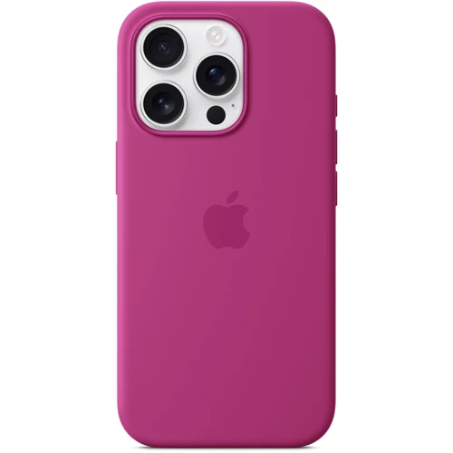 Чехол для iPhone Apple for iPhone 16 Pro Silicone Case with MagSafe Fuchsia (MYYN3) : Материалы Силикон