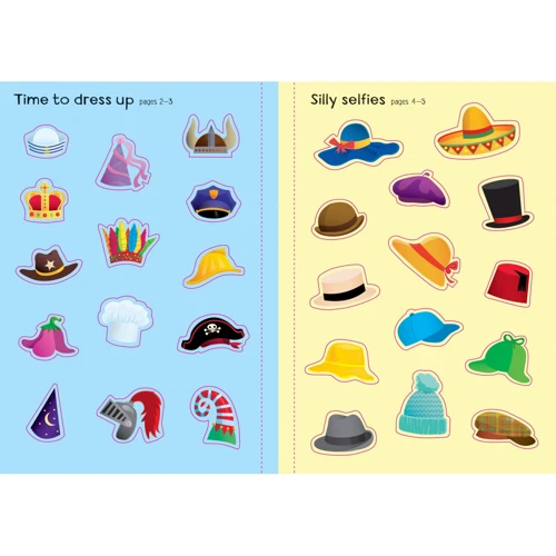 Little First Stickers Funny Hats / Маленькі перші наклейки Смішні капелюхи: Кількість сторінок 32