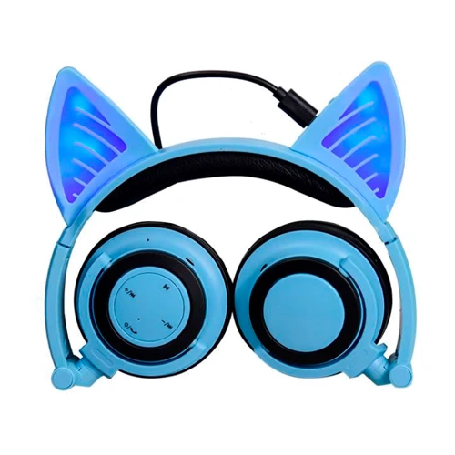 Навушники, що світяться Bluetooth, з котячими вушками UFT BL107 Blue: Виробник UFT