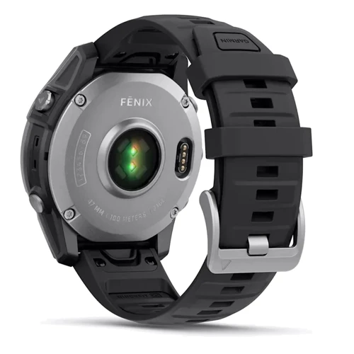 Смарт-часы Garmin Fenix E 47mm Stainless Steel with Black Silicone Band (010-03025-00) фото 11