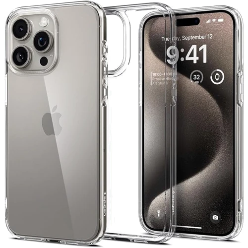 Чехол для iPhone Spigen Crystal Hybrid Crystal Clear (ACS06446) for iPhone 15 Pro Max