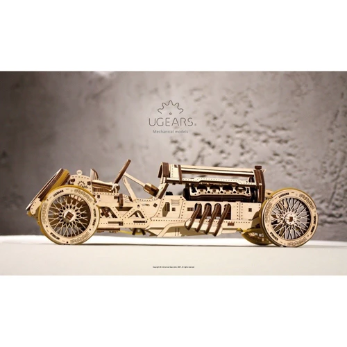 Механічний 3D пазл UGEARS "Спорткар U-9 Гран-прі" (70044) фото 8