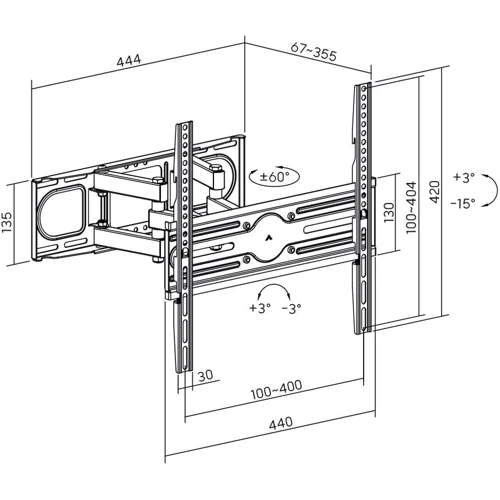 Кронштейн для ТВ AGN AGN70-442P