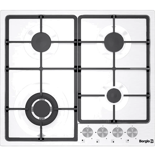 Варильна поверхня газова Borgio 6741-17 W (White Enamelled)