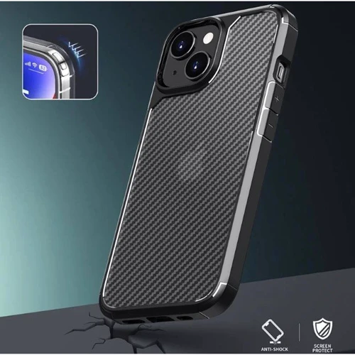 Чехол для iPhone Mobile Case TPU+PC Line Black for iPhone 15: Тип аксессуара чехол