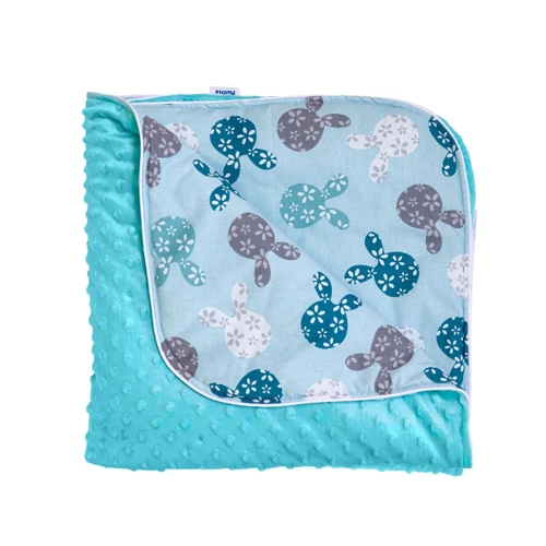Плед Twins Minky Spring 80x80 см м'ятний (1461-TMS-14)