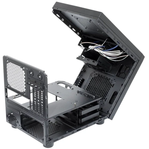 Корпус Chieftec Gaming Cube (CI-01B-OP): Материал передней панели сталь, пластик