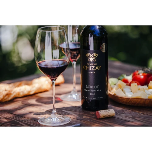 Вино Chizay Merlot красное сухое выдержка 9 мес 0.75 (CHZ4820001632804): Выдержка 9 месяцев