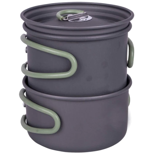 Набор посуды Bo-Camp Explorer 2 Pieces Hard Anodized Anthracite / Green (2200240) фото 7