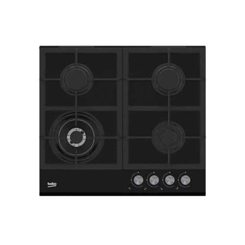 Варочная поверхность газовая Beko HILW64235S: Рабочая поверхность стекло (закаленное)