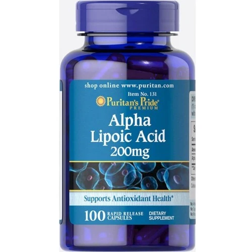 Puritan's Pride Alpha Lipoic Acid 200 mg, 100 caps