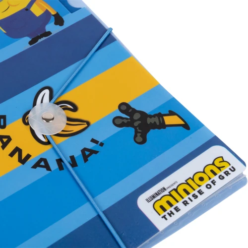 Папка YES Minions c разделителями А4+ (492100): Способ закрытия На резинку