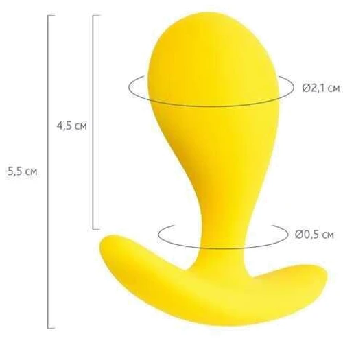 Анальная пробка ToDo Anal Plug Blob (желтая)