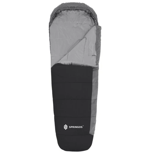 Спальний мішок Springos CS0046 0 ...+10 °C R Black/Grey: Тип одеяло с капюшоном