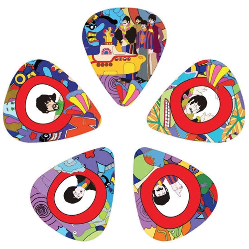 Медиатор Набор медиаторов D`ADDARIO 1CWH4-10B7 Yellow Submarine 50th Anniversary Pick Set (Medium): Тип Медиатор