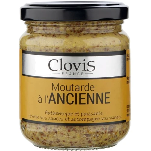 Горчица цельнозерновая Clovis Moutarde L'Ancienne 200 г (3077314932096)