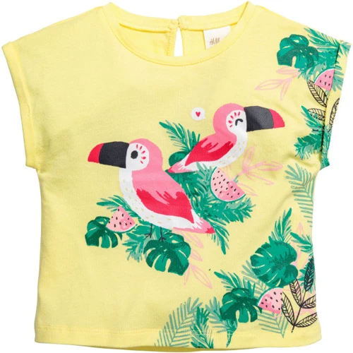 Футболка H&M 5807326ф 74 см желтая