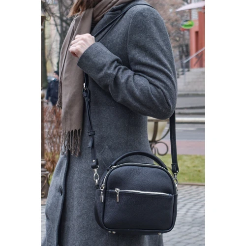 Женская сумка через плечо ARTiS Bags черная (1696703): Фактура Матовая, Зернистая