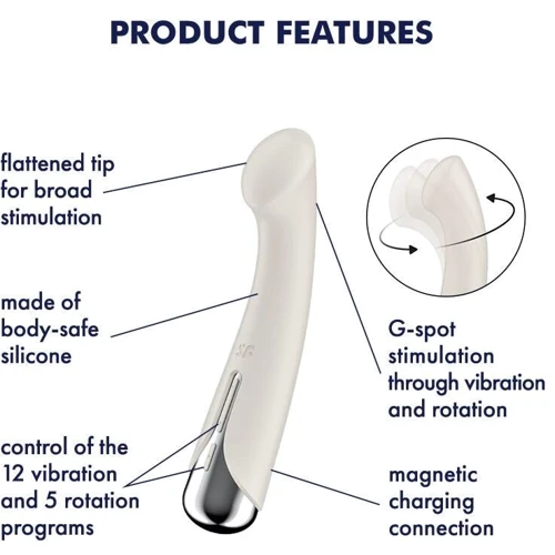 Вибратор Satisfyer Spinning G-Spot 1 Beige