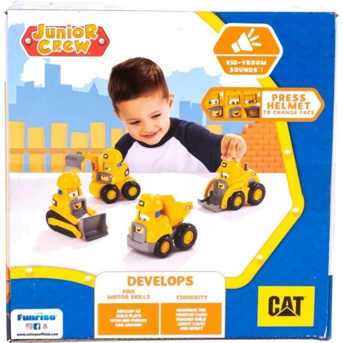 Колесный погрузчик Funrise CAT Веселые строители 14 см (82445)