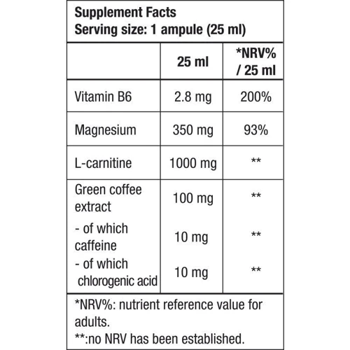 BioTechUSA Magna Shot 20x25 ml Lime Lemon: Вес 500 мл