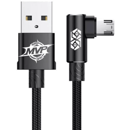 Кабель Baseus USB Cable to microUSB MVP Elbow 1m Black (CAMMVP-A01)
