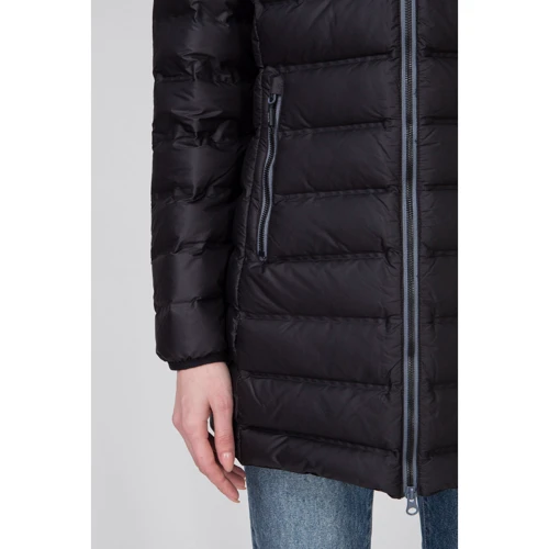Пуховик CMP Woman Parka Fix Hood 3Z23076-U901 42 (34) черный зимний с капюшоном: Тип застежки На молнии