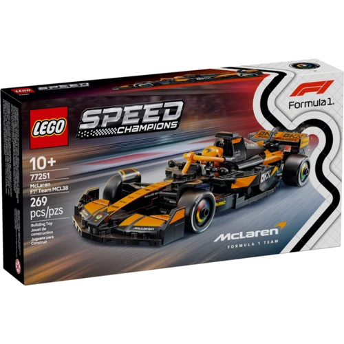 Конструктор LEGO Speed Champions Автомобиль для гонок McLaren F1® Team MCL38 269 элементов (77251)