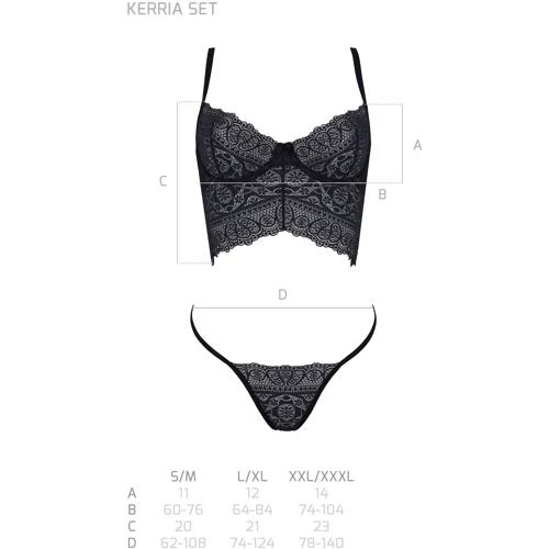 Комплект ECO Passion KERRIA SET black XXL/XXXL