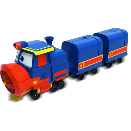 Паровозик Robot Trains с двумя вагонами Виктор (80179)