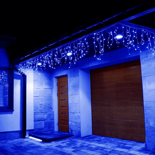Гирлянда бахрома уличная (наружная) Springos 12 м 300 LED CL302 Blue фото 8