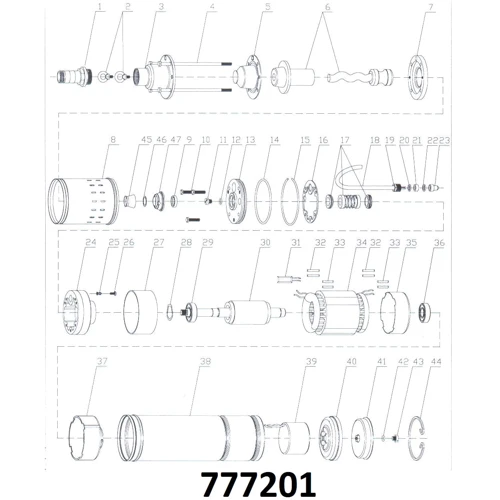 Dongyin насос шнековый 0.37кВт H 130(65)м Q 20(13.3)л/мин (нерж) (777201): Мощность, кВт 0.37