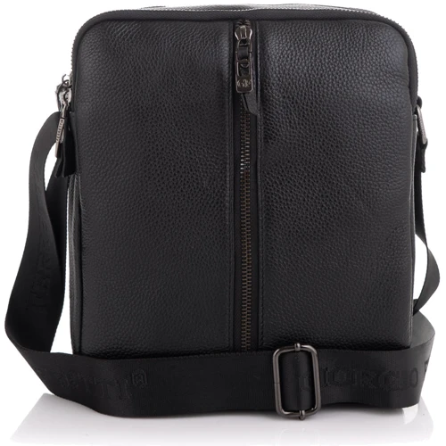Чоловіча сумка планшет Giorgio Ferretti чорна (SHIGF2019931-black): Тип ручки Плечевой ремень, Без ручки