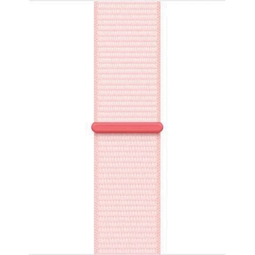Apple Watch Series 9 41mm GPS Pink Aluminum Case with Light Pink Sport Loop (MR953) : Экран OLED LTPO (яркость до 2000 нит) с технологиями Retina / защитное стекло Ion-X повышенной прочности