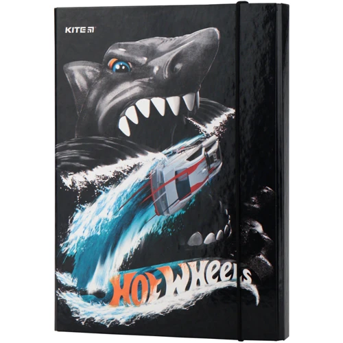 Папка для тетрадей Kite Hot Wheels, В5 на резинке картон (HW19-210)