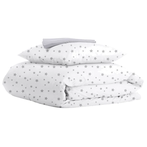 Комплект постельного белья Cosas Starfall G White Grey детский на резинке 110х140 см (StarfallGWhite_Grey_140): Тип постельный комплект