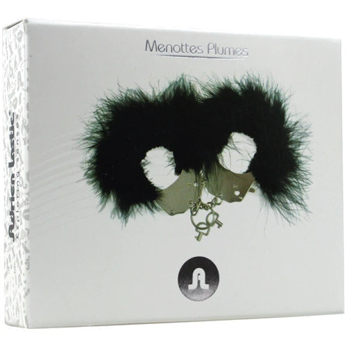 Наручники металлические с белой отделкой Adrien Lastic Handcuffs White