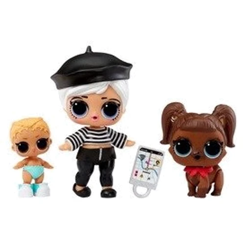 Набор игровых фигурок L.O.L. Surprise! OPP Tot + Pet + Lil Sis Битник бейби и Дарлинг Догги (987888): Возраст от 3 лет