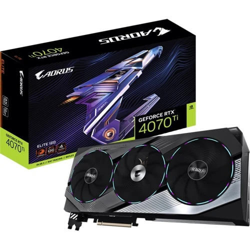 Видеокарта GIGABYTE GeForce RTX4070Ti 12Gb AORUS ELITE (GV-N407TAORUS E-12GD) фото 8