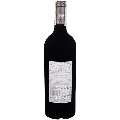 Вино Barone Montalto Collezione Di Famiglia Syrah Terre Siciliane IGT красное сухое 0.75 л (FSH_8030423004127): Страна производитель Италия