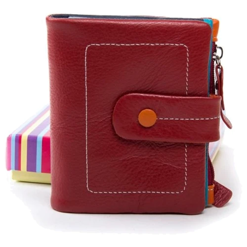 Женский кошелек Dr. Bond Rainbow красный (WRN-1 red)
