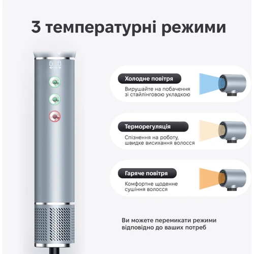 Стайлер Inspire WT-634 5in1 Gray: Мощность, Вт 1300